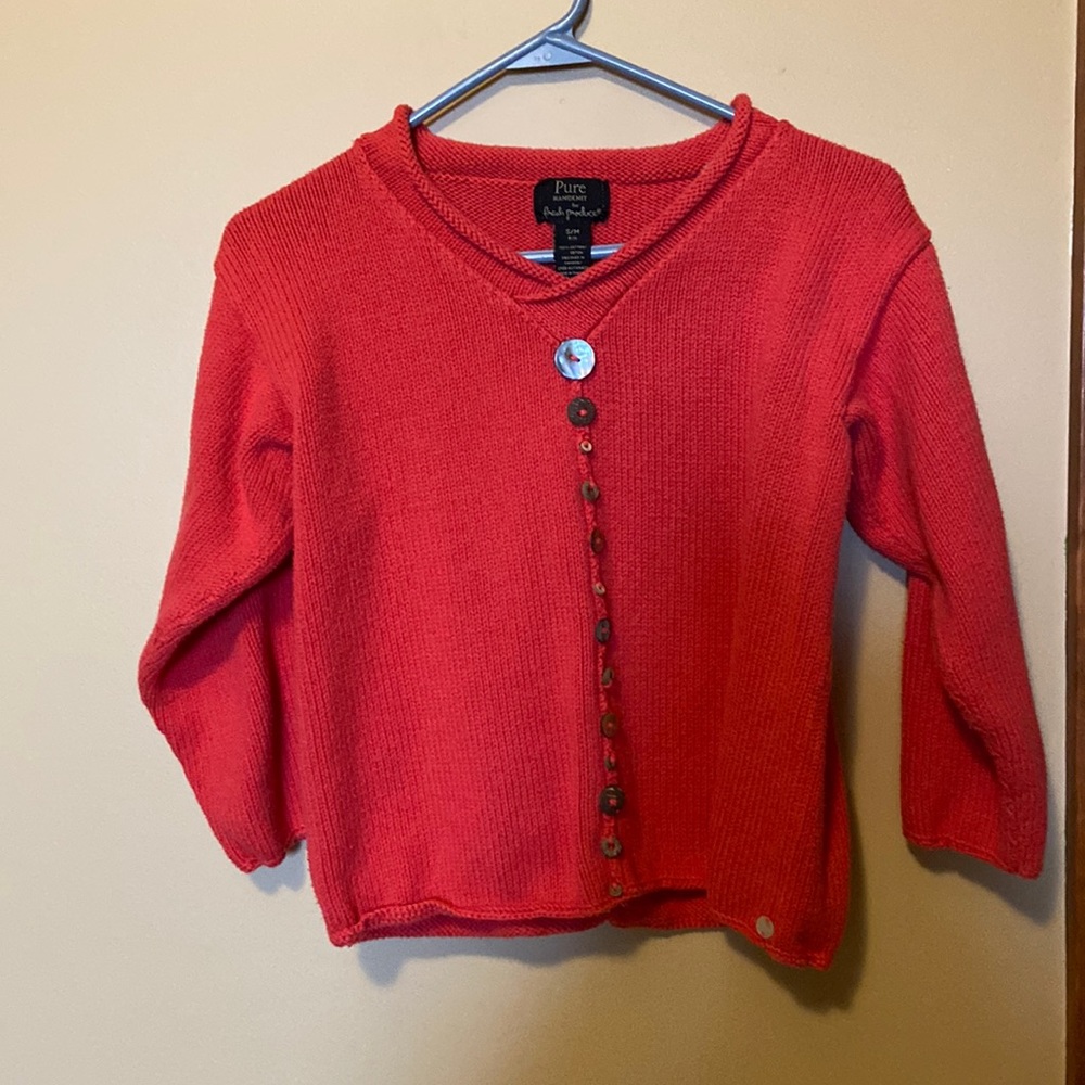 Pure Handknit for Fresh Produce size s/m sweater